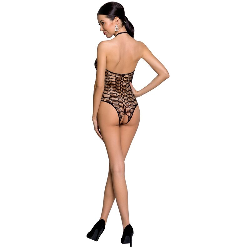 PASSION - WOMAN BS087 BLACK BODYSTOCKINGS, ONE SIZE