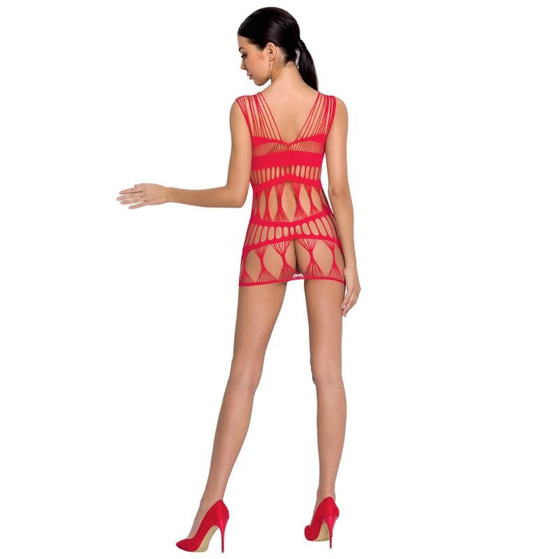 PASSION - WOMAN BS089 RED BODYSTOCKINGS, ONE SIZE