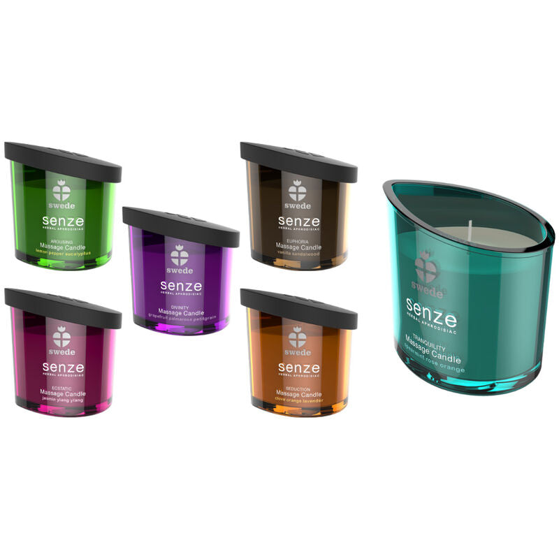 SWEDE - SENZE Awakening Massage Candle - Lemon, Pepper, Eucalyptus