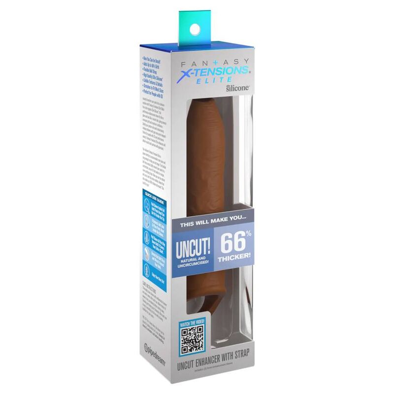 PIPEDREAMS - UNCUT SLEEVE 17.78 CM WITH CARAMEL STRAP