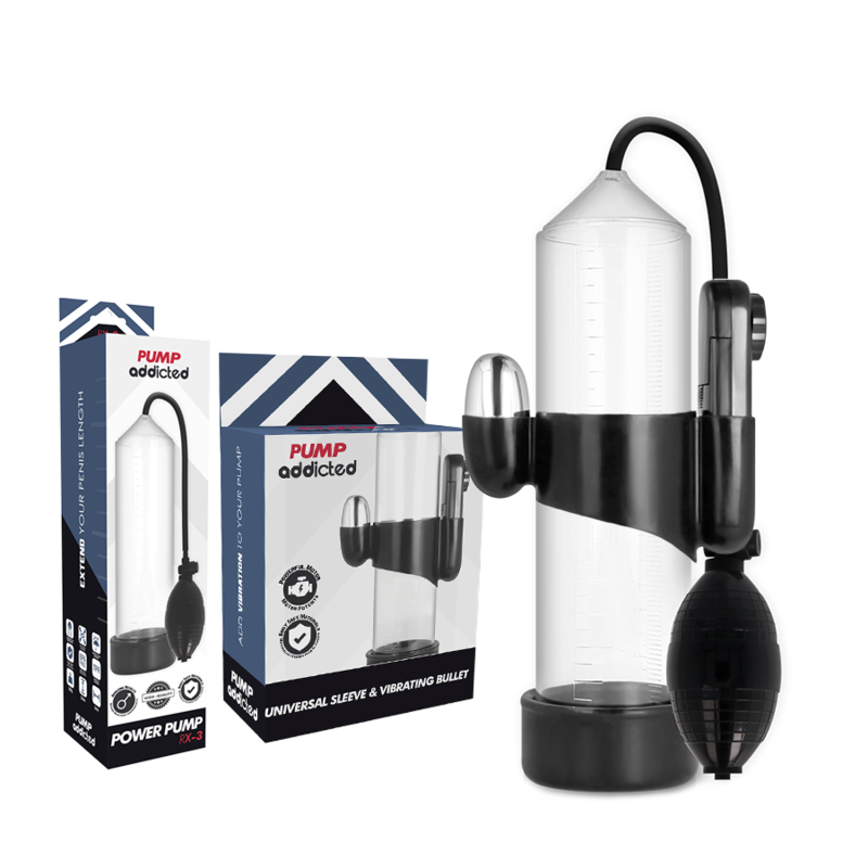 PUMP ADDICTED - TRANSPARENT RX3 VIBRATOR