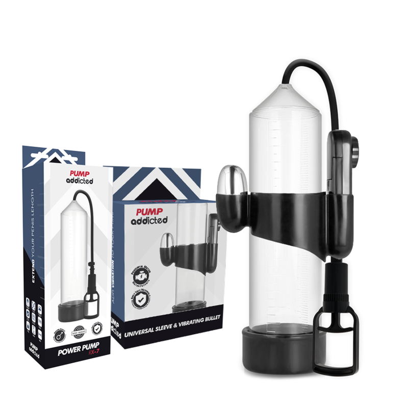 PUMP ADDICTED - TRANSPARENT VIBRATOR RX7