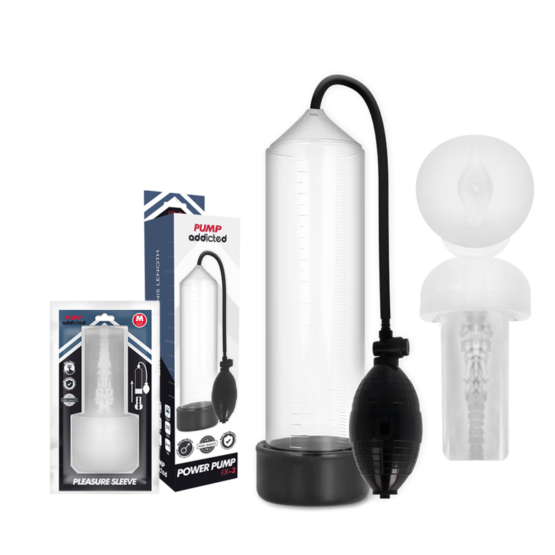 PUMP ADDICTED - RX3 TRANSPARENT WITH ENJOYMENT SLEEVE