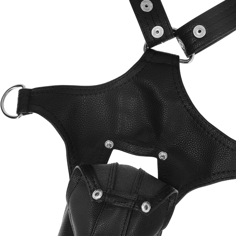 FETISH SUBMISSIVE ATTITUDE - V-SHAPED HARNESS MADE OF ECO-LEATHER FOR MEN