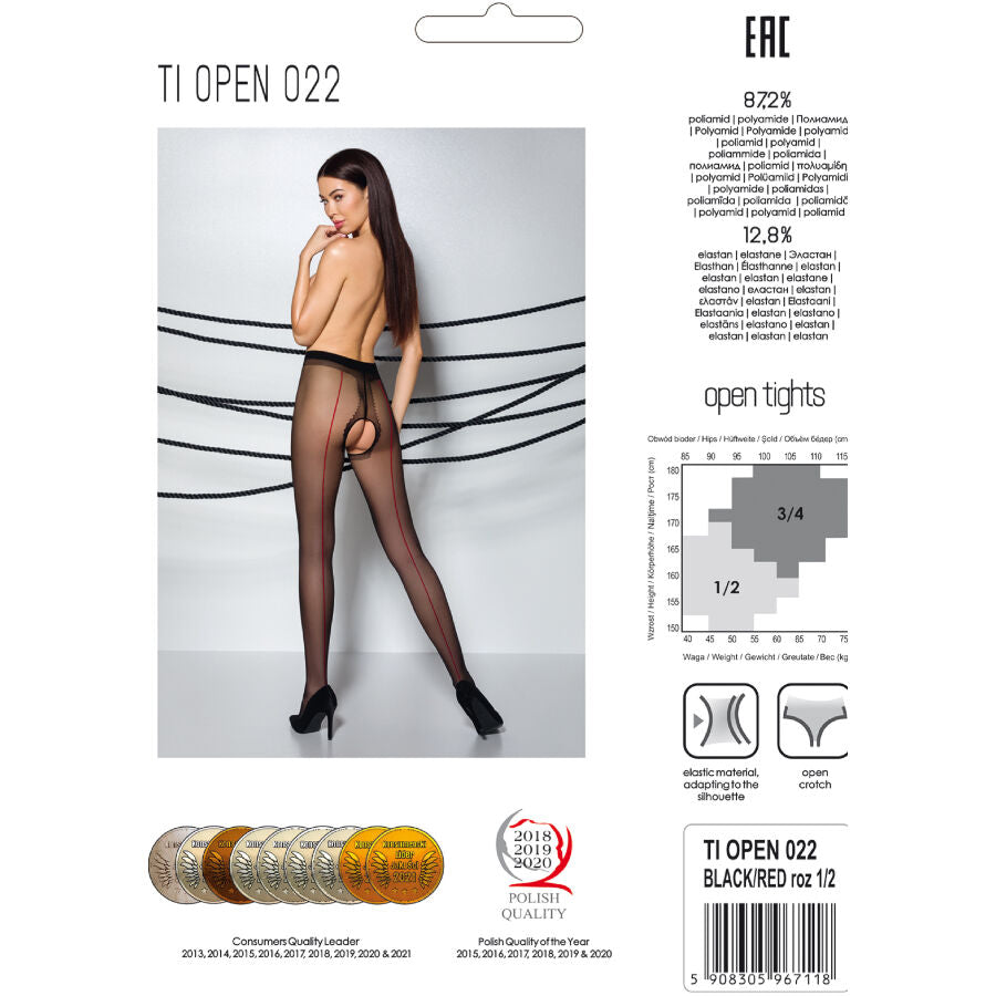 PASSION - TIOPEN 022 BLACK TIGHTS 1/2 20 DEN