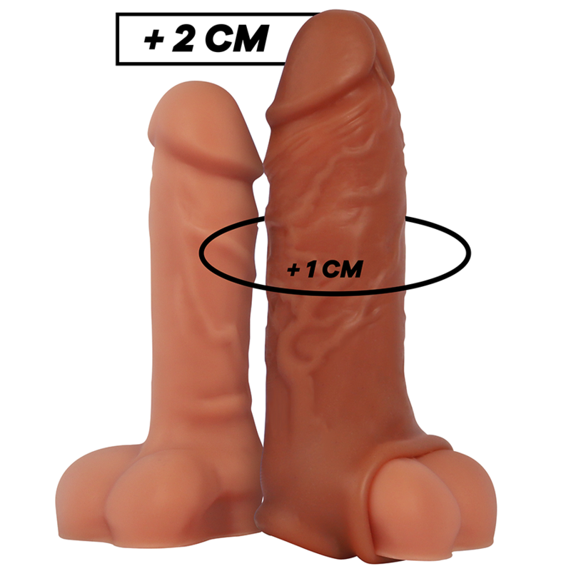 VIRLXL - LIQUID SILICONE V9 BROWN PENIS EXTENSION