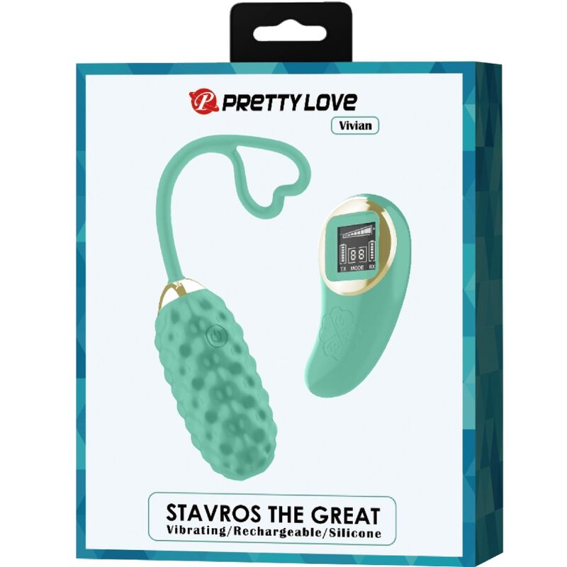 PRETTY LOVE - VIVIAN GREEN VIBRANT EGG WITH REMOTE CONTROL