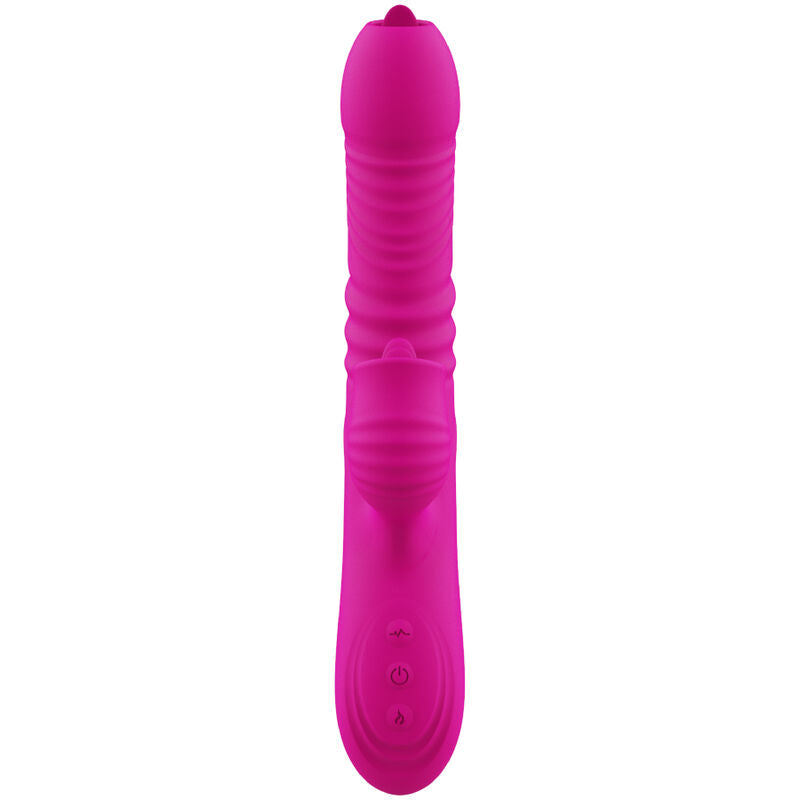 ARMONY - FANNY MULTIFUNCTION DOUBLE-TONGUED VIBRATOR FUCHSIA HEAT EFFECT