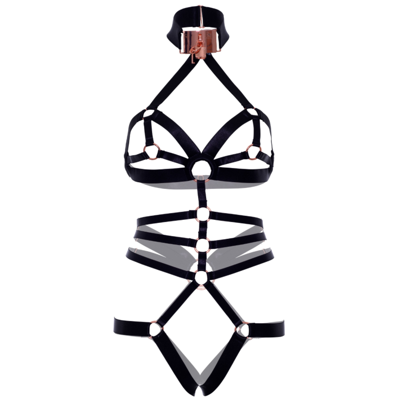 LEG AVENUE - ELASTIC BODY STRAP WITHOUT CROSS