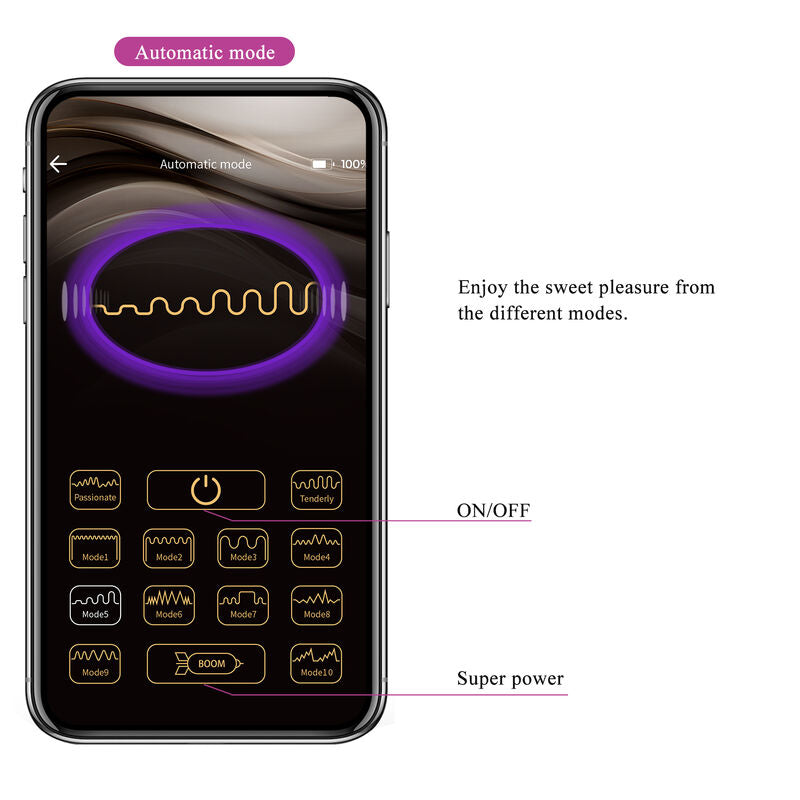 PRETTY LOVE - HECTOR ELECTROSHOCK VIBRATOR APP CONTROL PURPLE