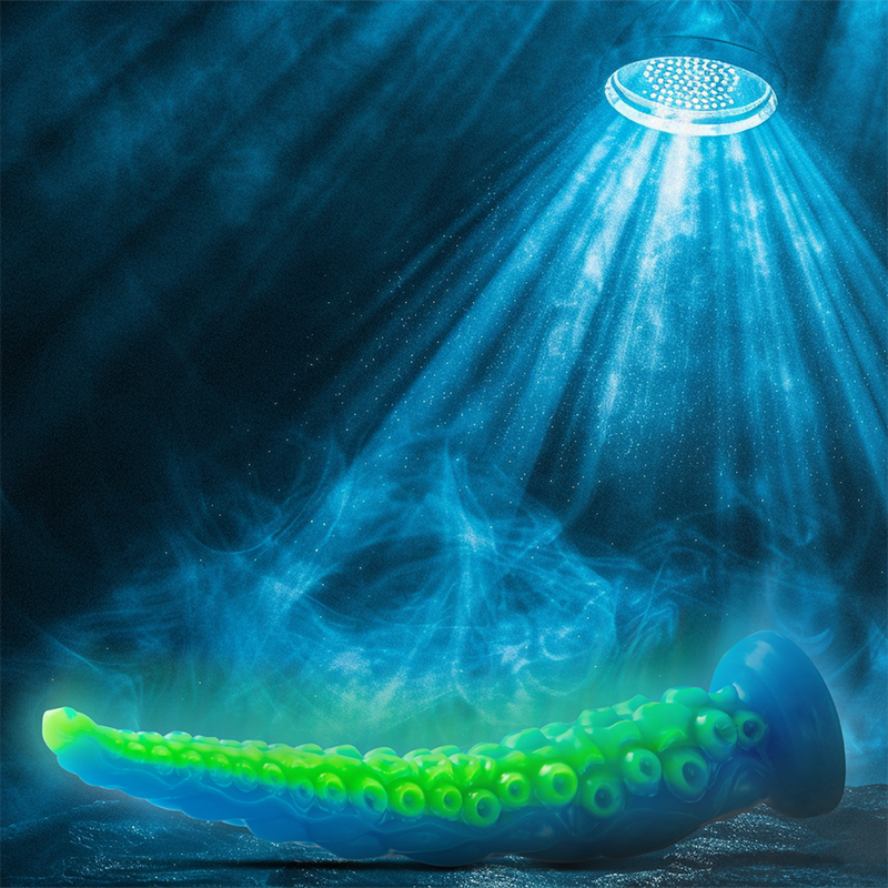 EPIC - SCYLLA FLUORESCENT THIN TENTACLE DILDO, LARGE SIZE