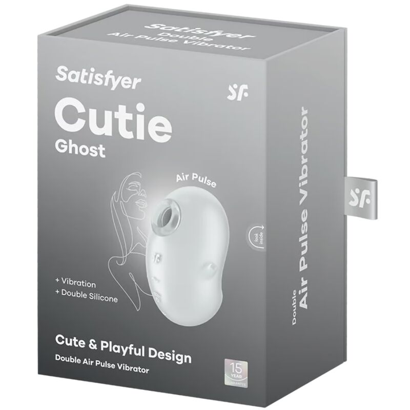 SATISFYER - CUTIE GHOST CLOSED-ON VIBRATOR WHITE