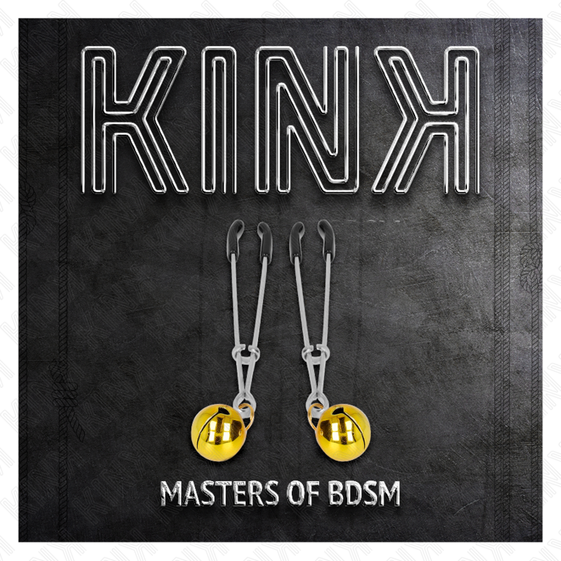KINK - THIN BELL NIPPLE CLIPS GOLD 7 CM
