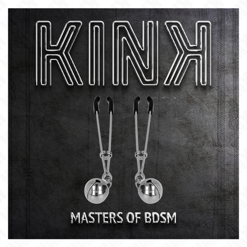 KINK - THIN BELL NIPPLE CLIPS SILVER 7 CM