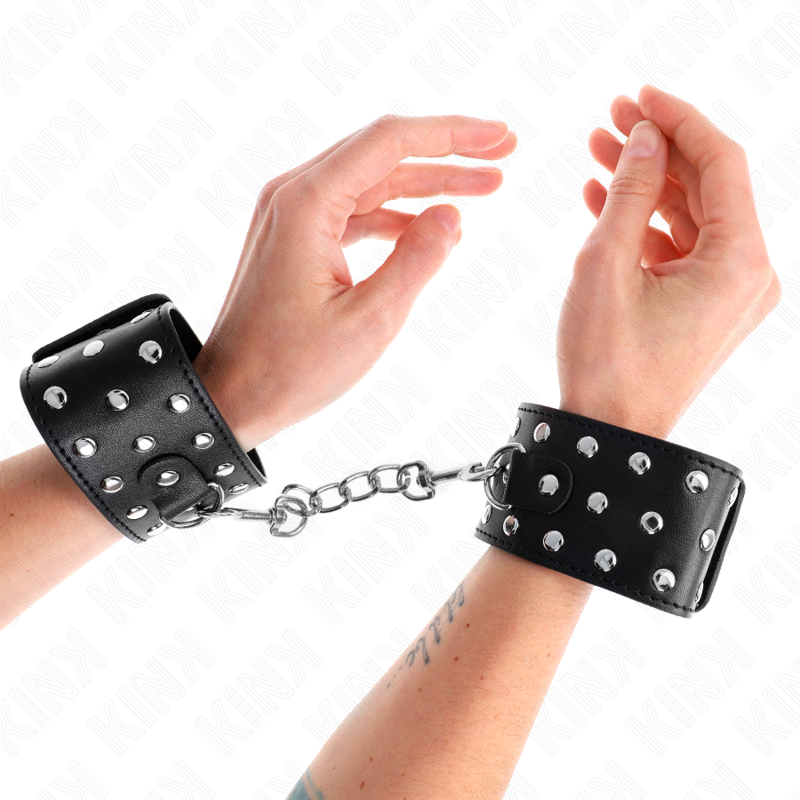 KINK - PUNK ADJUSTABLE WRIST RESTRAINTS 19-24 CM X 5.5 CM