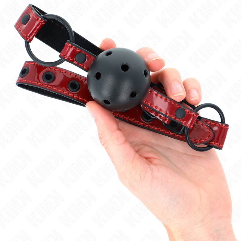 KINK - GLOSSY FAUX LEATHER BALL 4.5 CM Toggle 63.5 X 2 CM ADJUSTABLE 41 X 59 CM