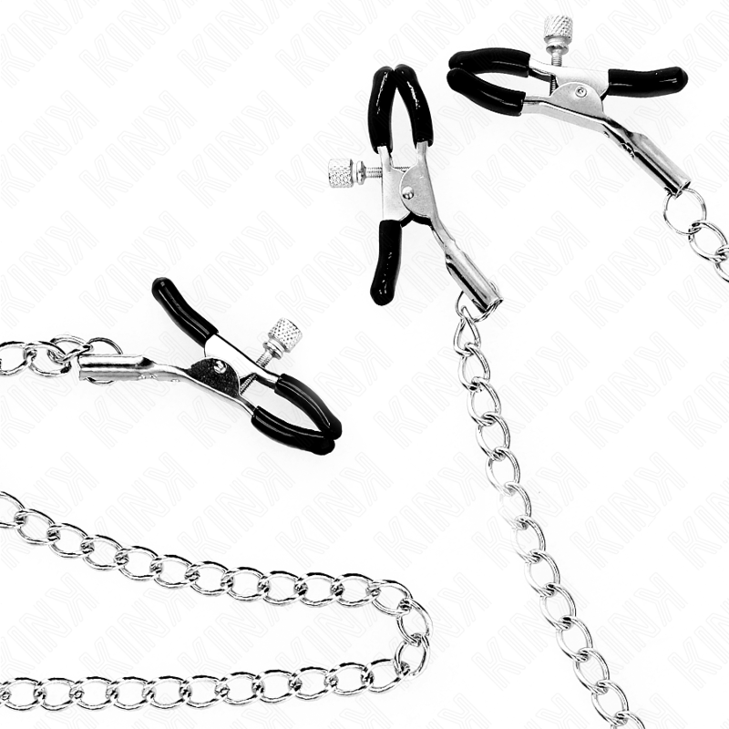 KINK - TRIPLE NIPPLE AND CLIP CLAMPS WITH CHAIN MODEL 0