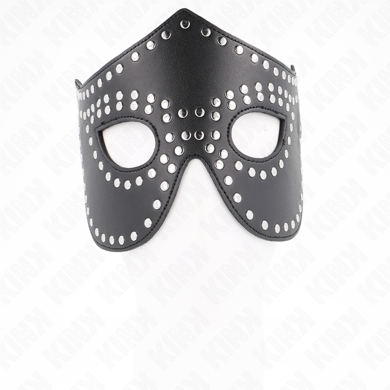 KINK - Faux Leather Mask with Rivets Model 2 30 x 12 cm