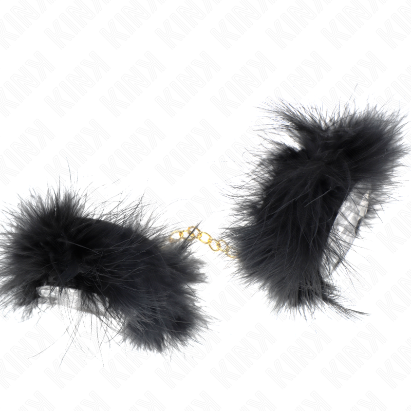 KINK - FEATHER GUN CUFFS WITH GOLD CHAIN MODEL 0