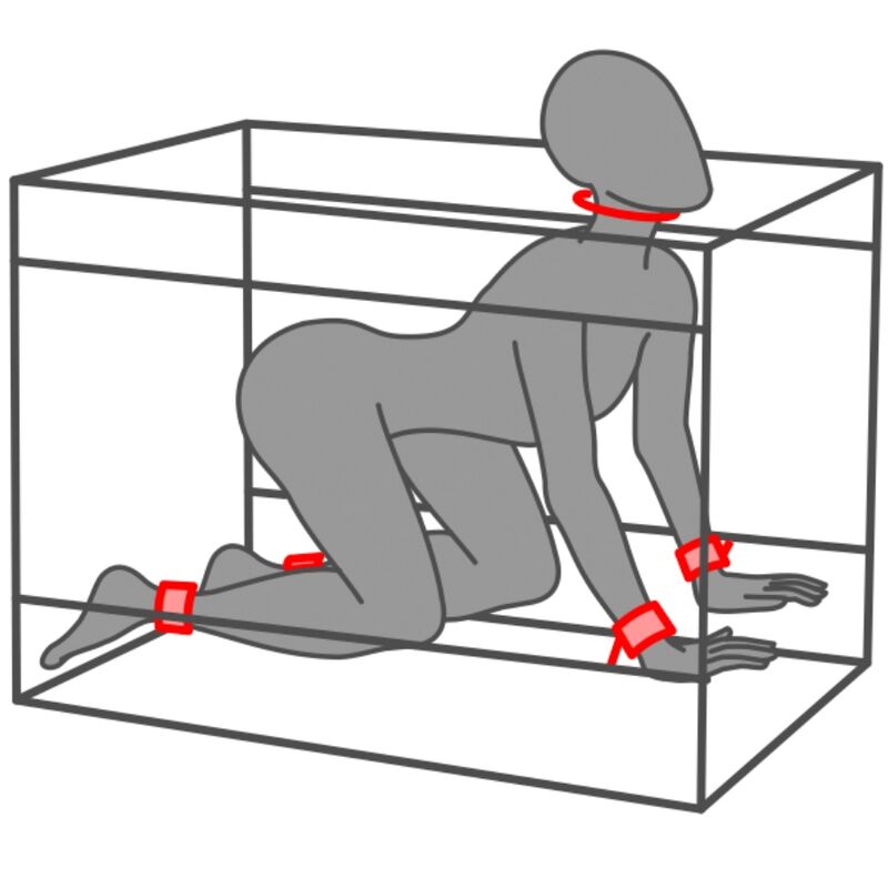 SECRET DOME - KINK CLUB LA NICHE CABIN SCHWARZ & ROT