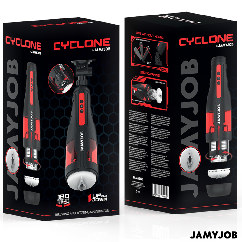 JAMYJOB - CYCLONE AUTOMATIC VAGINAL MASTURBATOR 10 ROTATION AND STROKE MODES