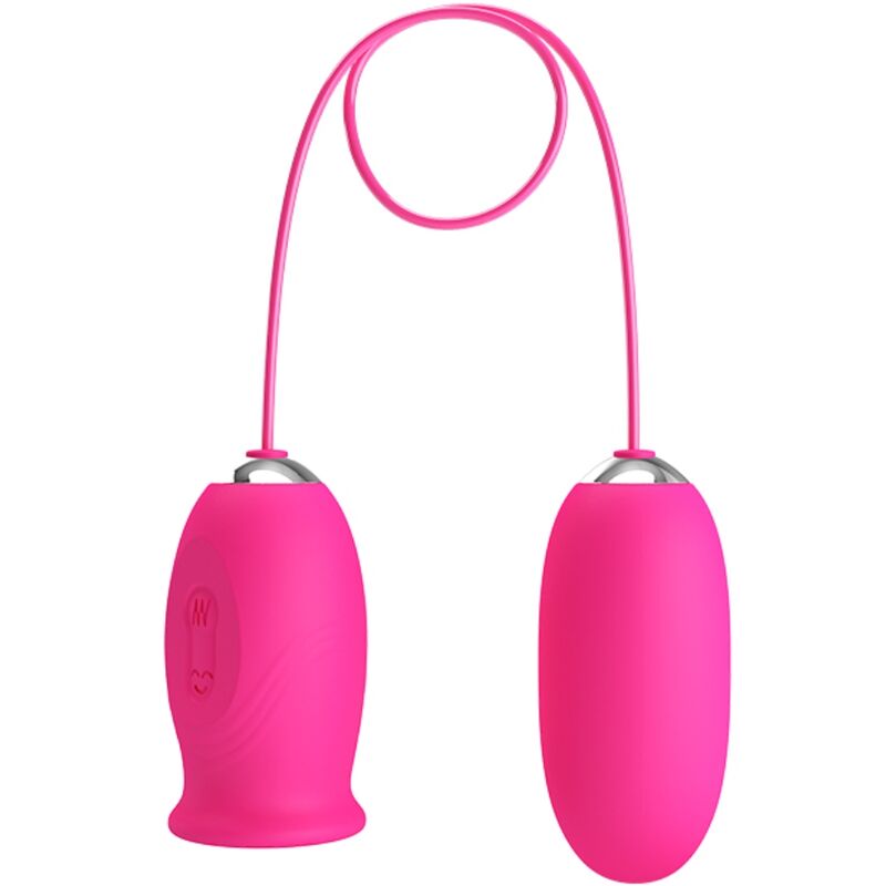 PRETTY LOVE - DAISY VIBRATORY EGG + CLITORAL STIMULATING TONGUE PINK