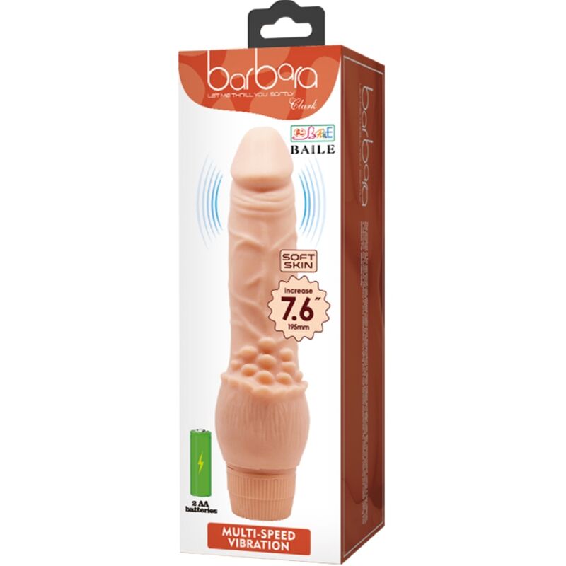 BAILE - BARBARA REALISTIC VIBRATOR 19.5 CM SKIN