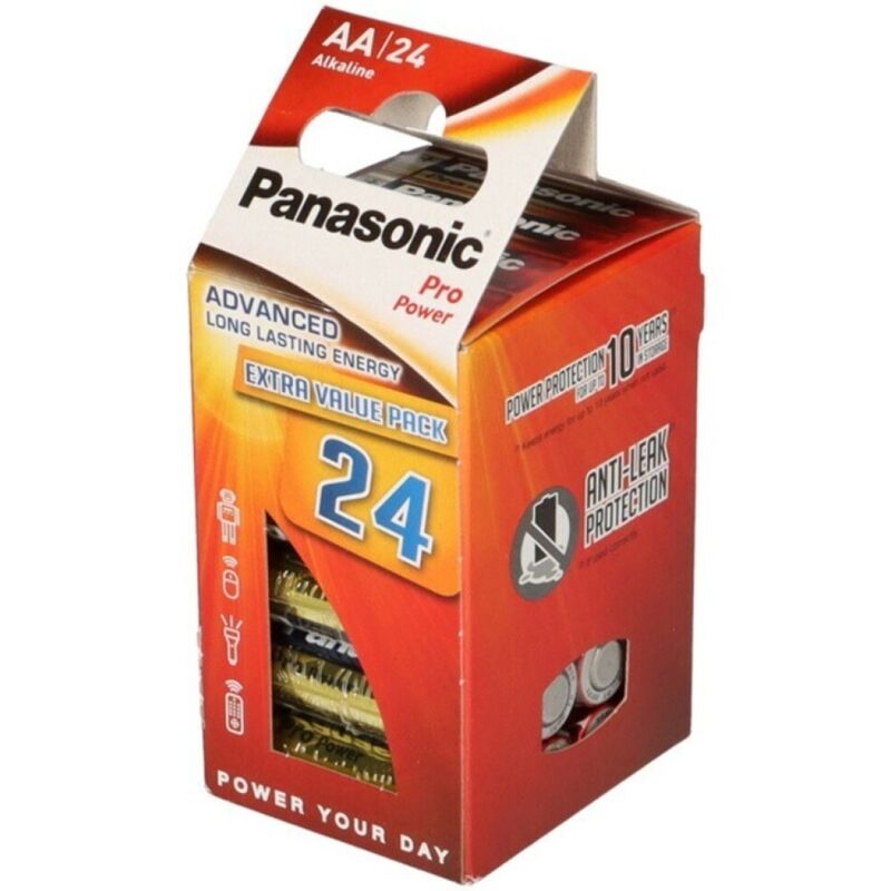 PANASONIC - PRO POWER ALKALINE AA BATTERIE LR6 PACK*24