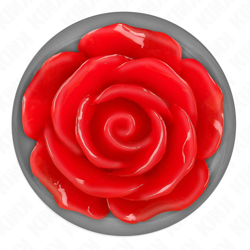 KINK - ANAL PLUG ROSE RED SIZE L