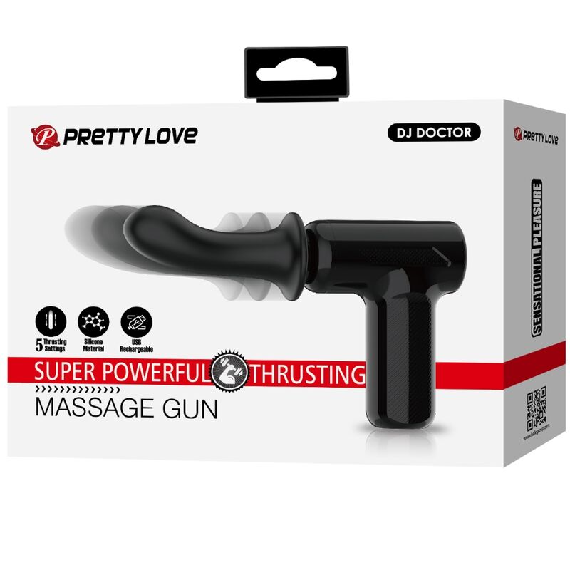 PRETTY LOVE - DJ DOCTOR MASSAGER 5 SETTINGS BLACK