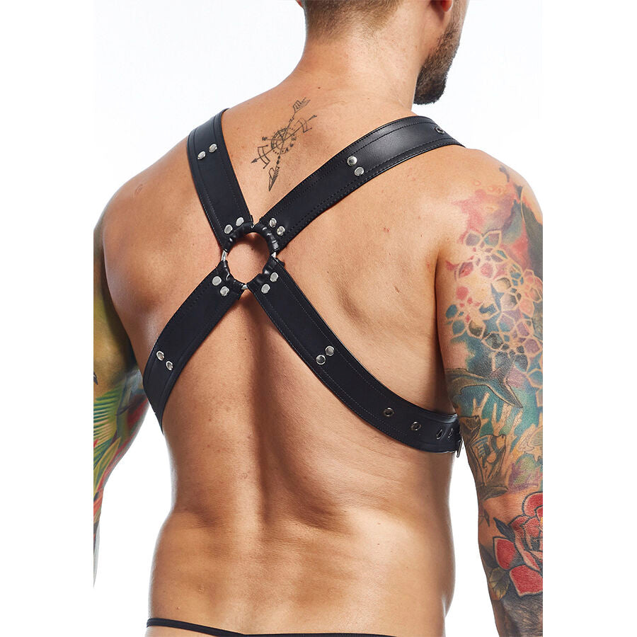 MOB - DNGEON SCHWARZER HARNESS-GÜRTEL, EINHEITSGRÖSSE X