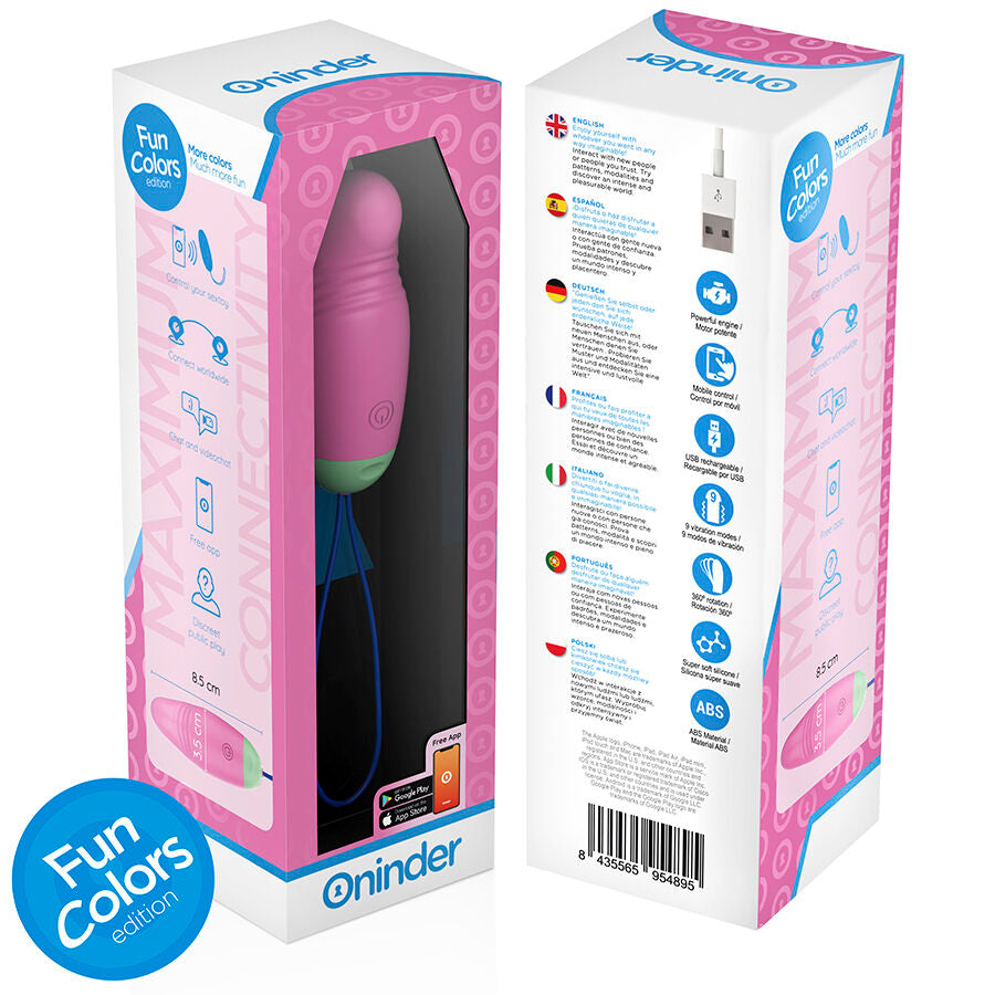 ONINDER CUTE - LOVE PLEASURE VIBRO-ROTATING EGG 360° SILICONE - FREE WORLDWIDE APP