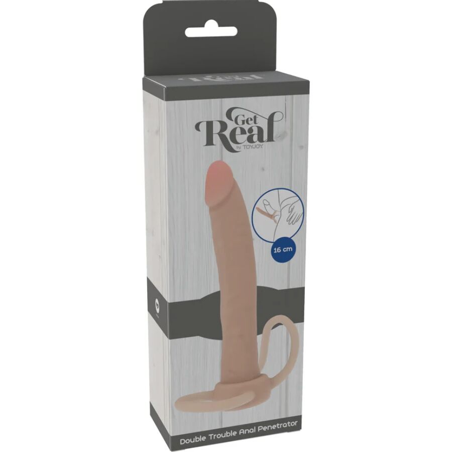 GET REAL - DOUBLE TROUBLE SILIKON-ANALPENETRATOR 16 CM