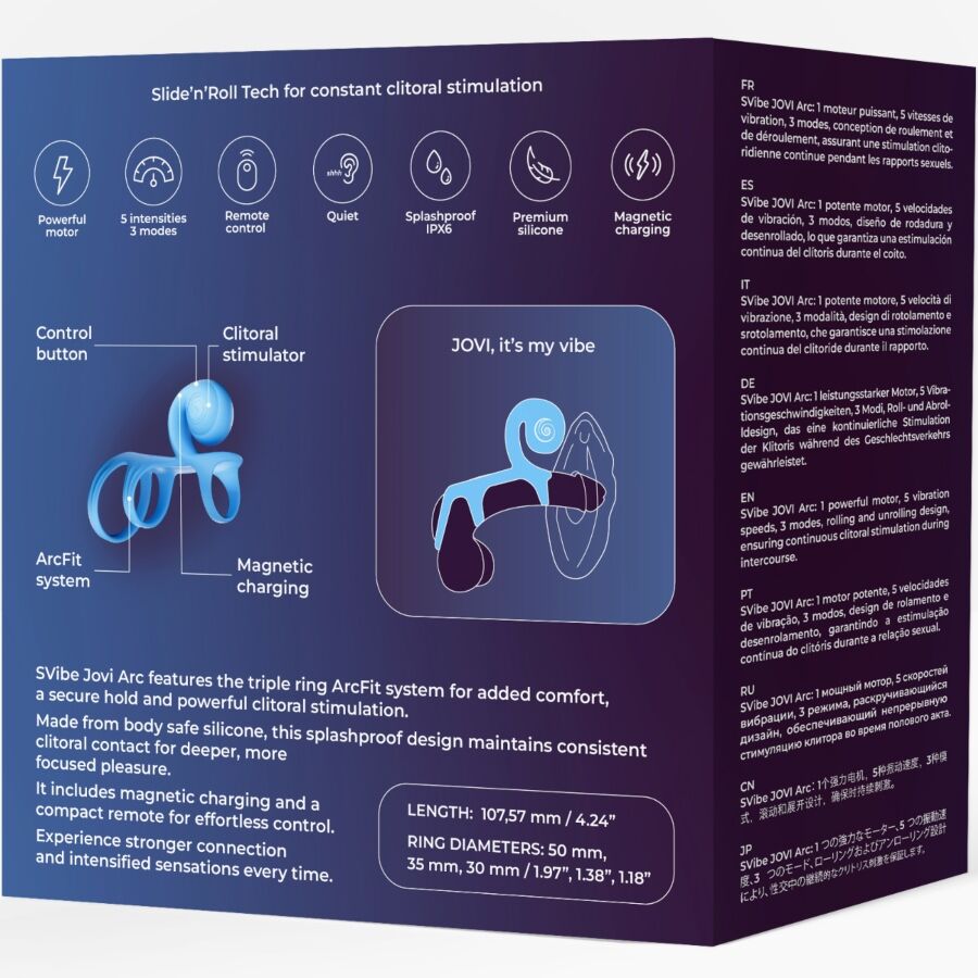 SNAIL VIBE - JOVI ARC COUPLE RING FERNBEDIENUNG SCHWARZ