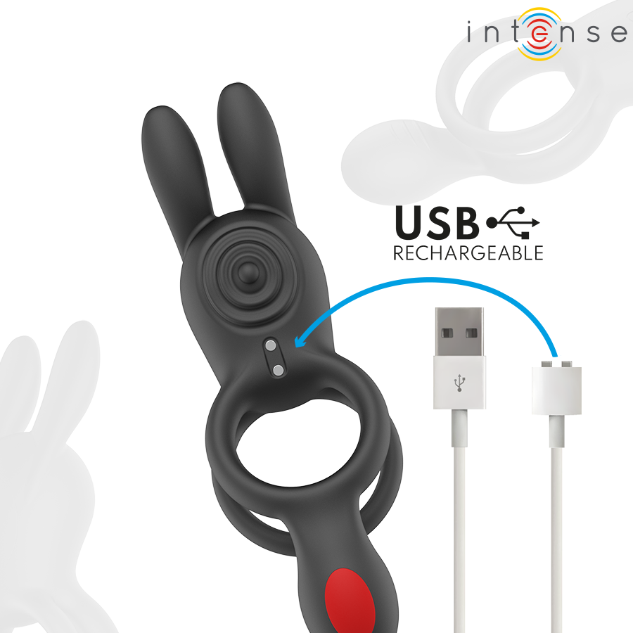 INTENSE - QUINN DOPPELVIBRATIONSRING MIT FERNBEDIENUNG