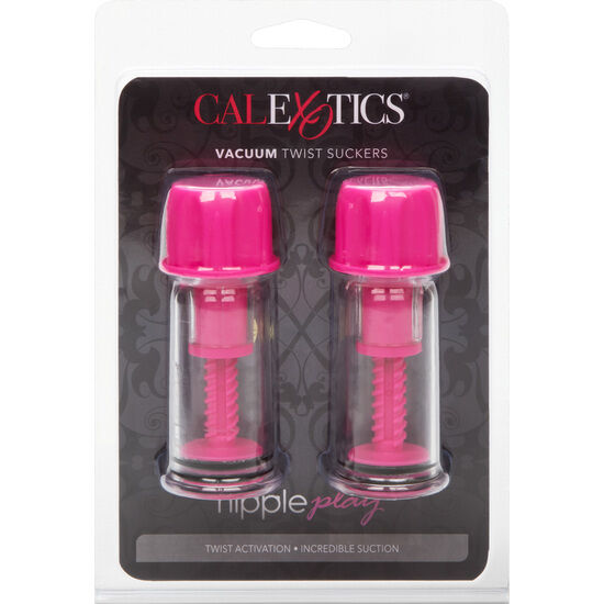 CALEXOTICS - VACCUM TWIST PINK BREAST TIP SUCTION CUP