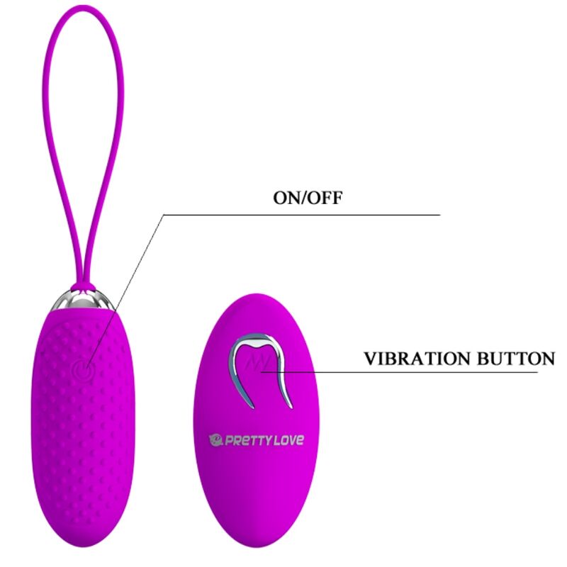 PRETTY LOVE - JOANNA VIBRANT EGG WITH REMOTE CONTROL 12 MODES