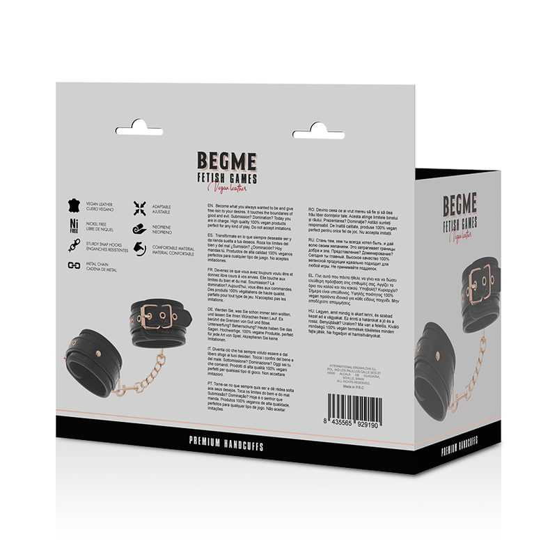 BEGME - BLACK EDITION PREMIUM HANDCUFFS