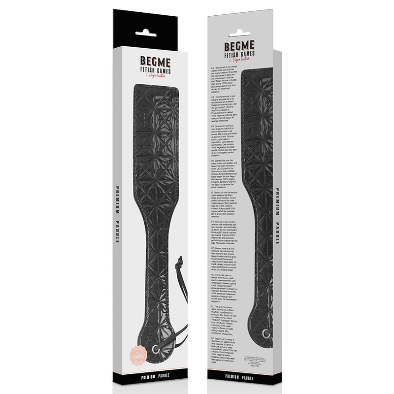 BEGME - BLACK EDITION PADDLE MADE OF VEGAN LEATHER