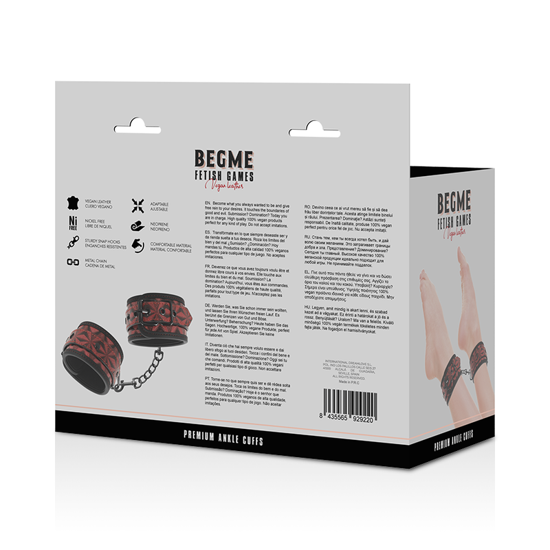 BEGME - RED EDITION PREMIUM ANKLE SUPPORTS WITH NEOPRENE LINING
