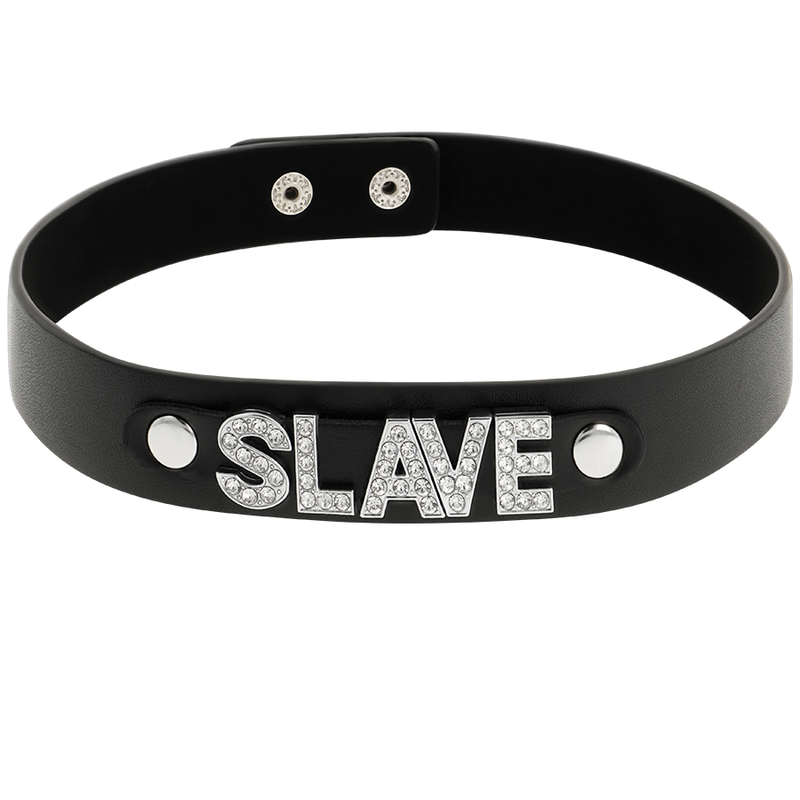 COQUETTE CHIC DESIRE - SLAVE NECKLACE MADE OF VEGAN LEATHER