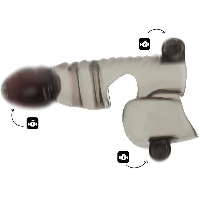 OHMAMA - Penis and testicle sheath with 3 motors