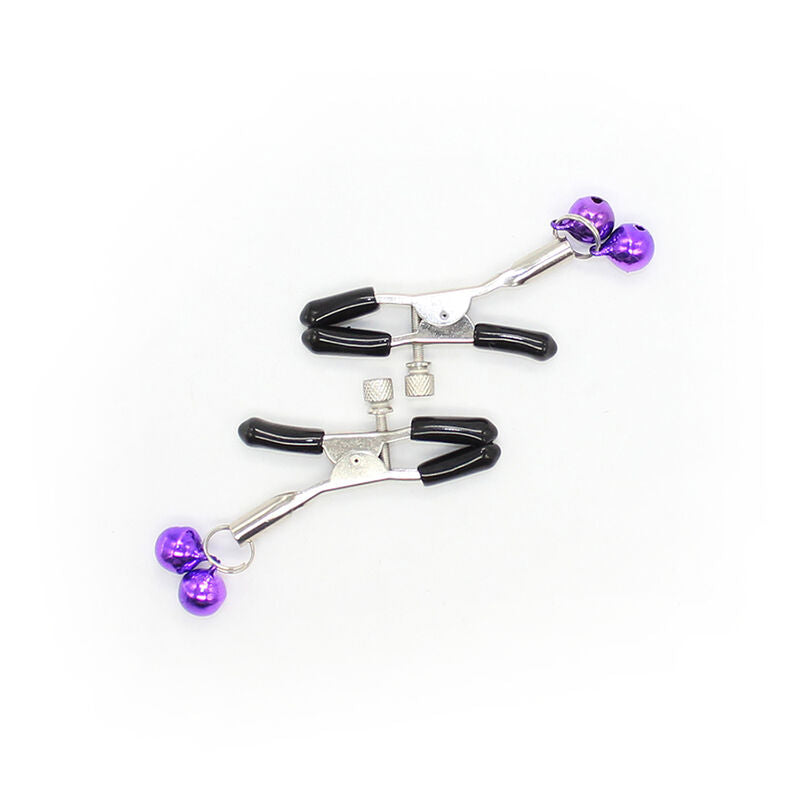 OHMAMA FETISH - NIPPLE CLAMPS WITH PURPLE BELL