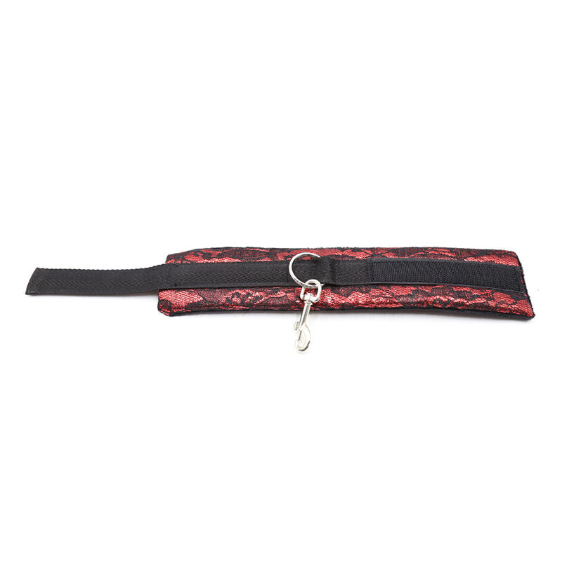 OHMAMA FETISH - VELVET HANDCUFFS WITH NYLON STRAP