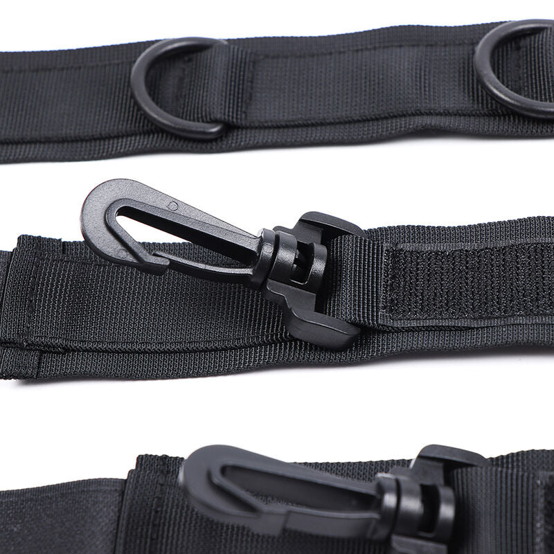 OHMAMA FETISH - HANDCUFFS AND COLLAR MADE OF NYLON