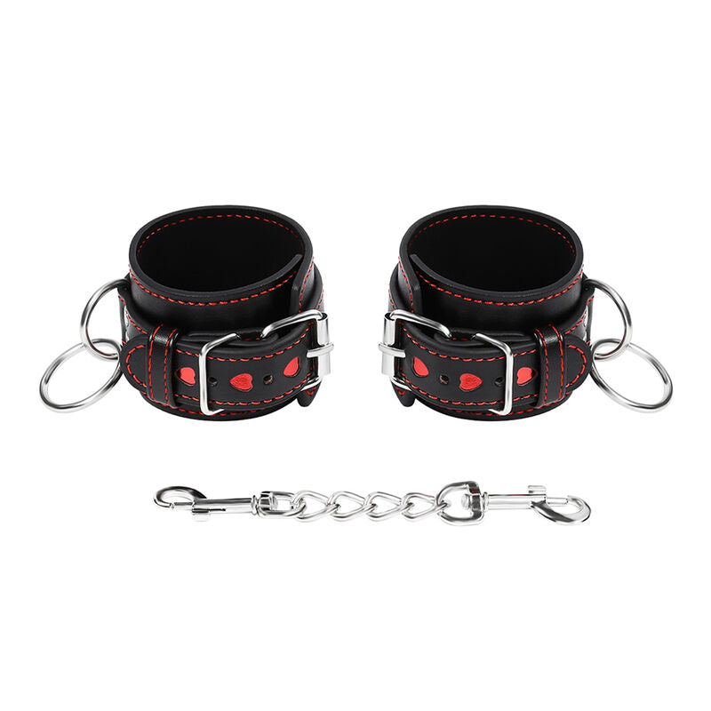 OHMAMA FETISH - HANDCUFFS WITH HEART INSERTS