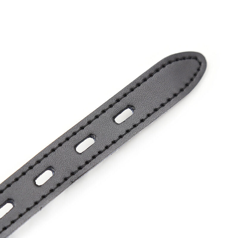 OHMAMA FETISH - SILICONE BALL GAG WITH LEATHER BELT (PATLOCK INCLUDED)