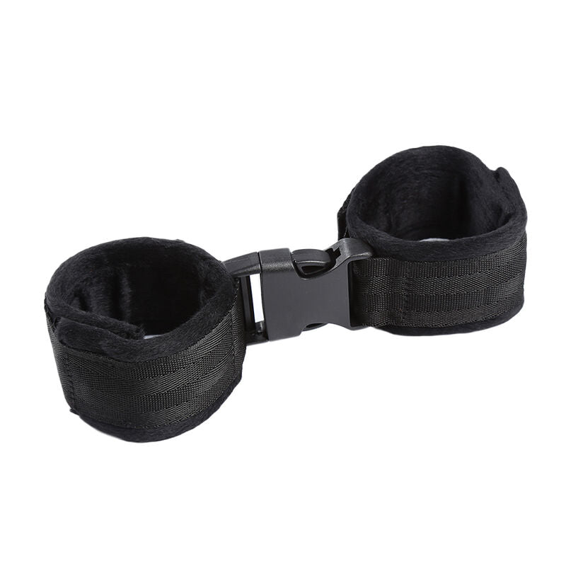 OHMAMA FETISH - NYLON WRIST CUFFS WITH HOOK AND LOOP CLOSURE