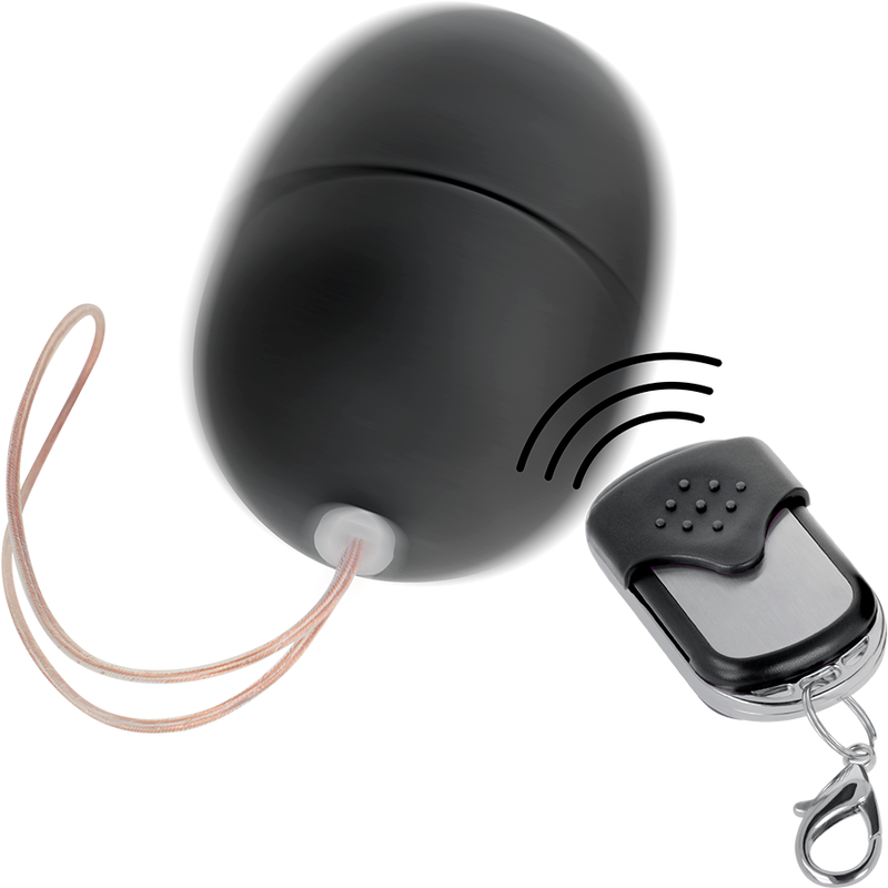 ONLINE - VIBRANT EGG WITH REMOTE CONTROL BLACK