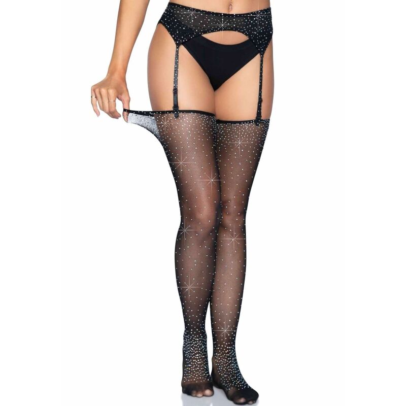 LEG AVENUE - ONE SIZE GARTER AND STOCKING SET